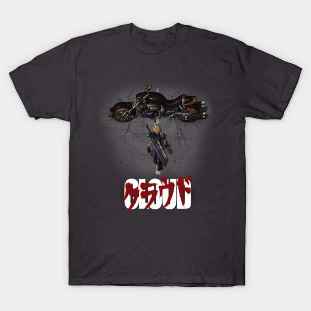 FF7 クラウドFINAL FANTASY VII AKIRA Tシャツ
